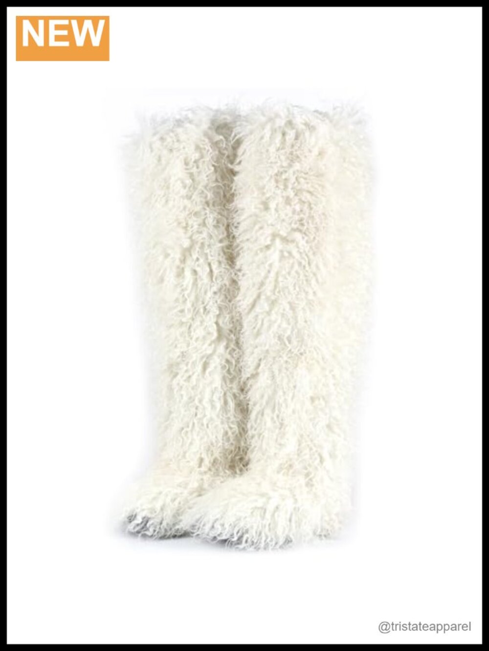 Faux Fur Over the Knee Boots Flat Thigh High Winter Boots